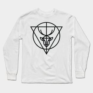 geometric deer Long Sleeve T-Shirt